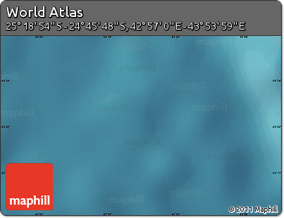 Satellite Map of the Area around 25° 2' 21" S, 43° 25' 29" E