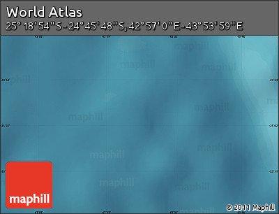 Satellite Map of the Area around 25° 2' 21" S, 43° 25' 29" E