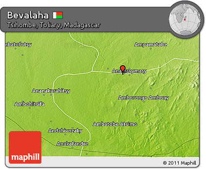 Physical 3D Map of Bevalaha