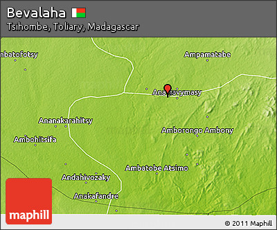 Physical 3D Map of Bevalaha
