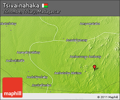 Physical 3D Map of Tsivainahaka