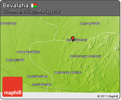 Physical 3D Map of Bevalaha