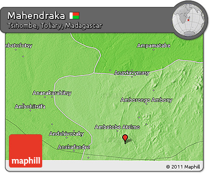 Political 3D Map of Mahendraka