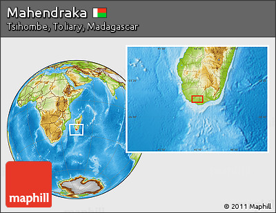 Physical Location Map of Mahendraka