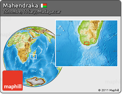 Physical Location Map of Mahendraka