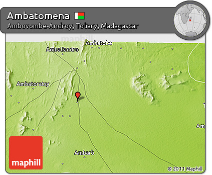 Physical 3D Map of Ambatomena