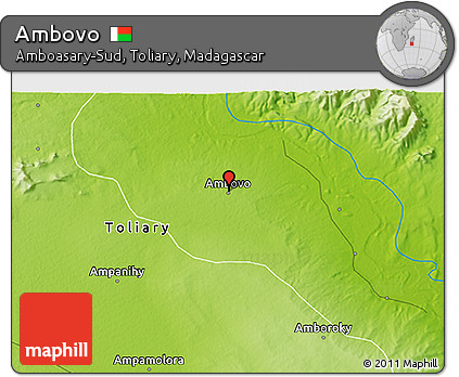Physical 3D Map of Ambovo