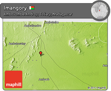 Physical 3D Map of Imangory
