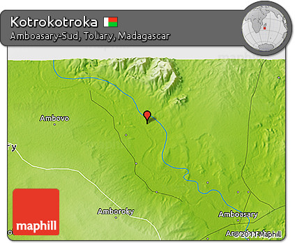 Physical 3D Map of Kotrokotroka