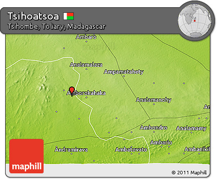 Physical 3D Map of Tsihoatsoa