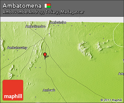 Physical 3D Map of Ambatomena