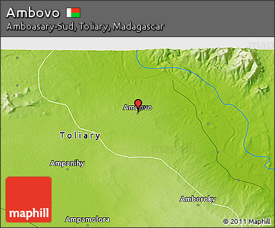 Physical 3D Map of Ambovo