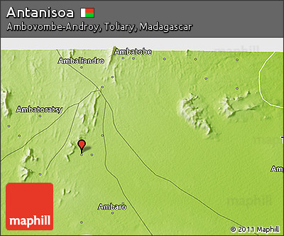 Physical 3D Map of Antanisoa