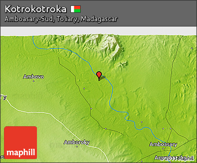 Physical 3D Map of Kotrokotroka