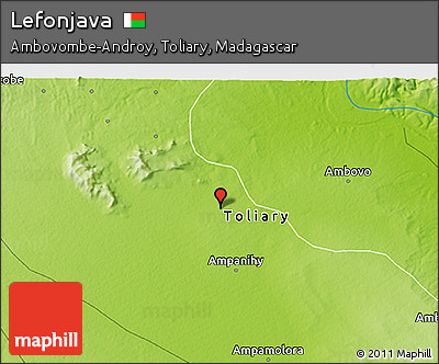 Physical 3D Map of Lefonjava