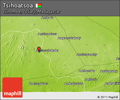 Physical 3D Map of Tsihoatsoa