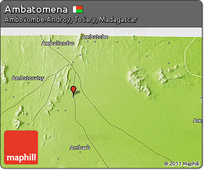 Physical 3D Map of Ambatomena