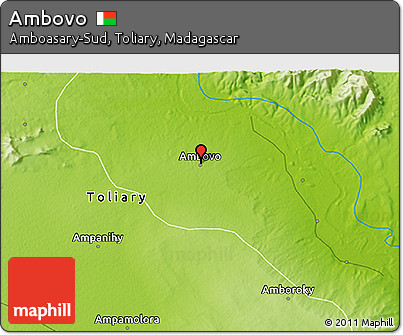 Physical 3D Map of Ambovo