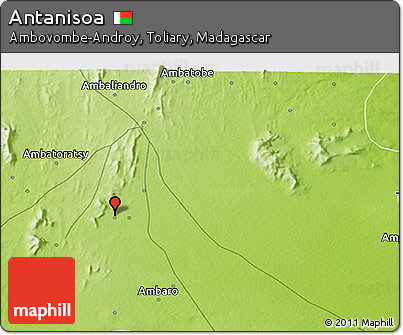 Physical 3D Map of Antanisoa