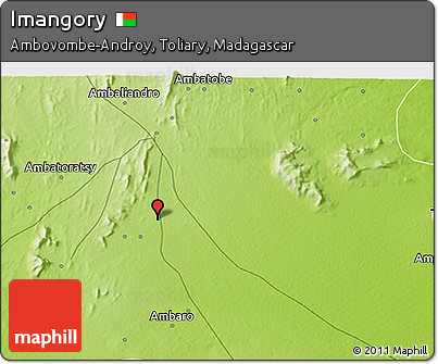 Physical 3D Map of Imangory