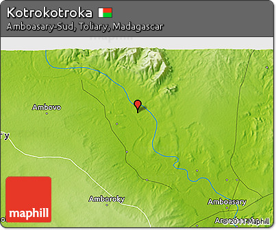 Physical 3D Map of Kotrokotroka