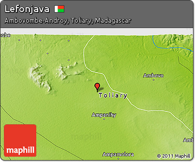 Physical 3D Map of Lefonjava