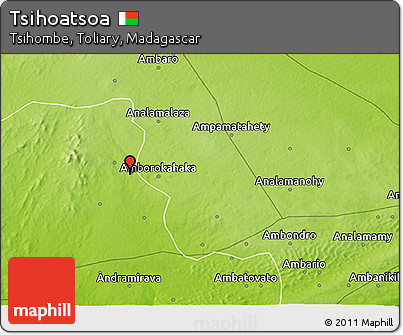 Physical 3D Map of Tsihoatsoa