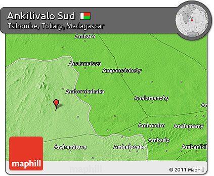 Political 3D Map of Ankilivalo Sud