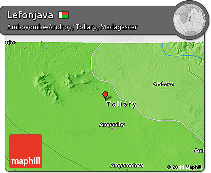 Political 3D Map of Lefonjava