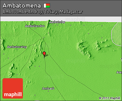 Political 3D Map of Ambatomena