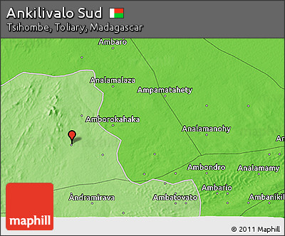 Political 3D Map of Ankilivalo Sud