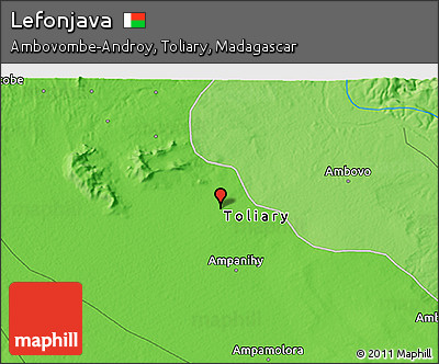 Political 3D Map of Lefonjava