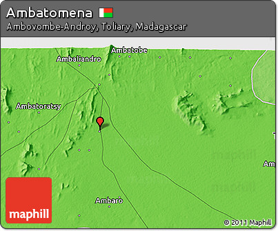 Political 3D Map of Ambatomena