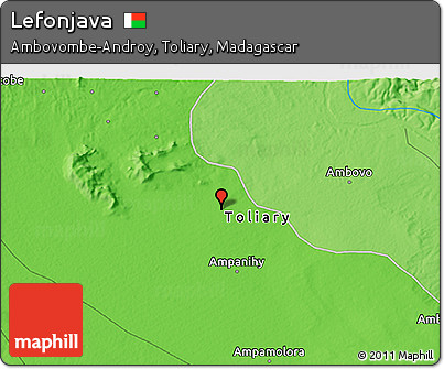Political 3D Map of Lefonjava
