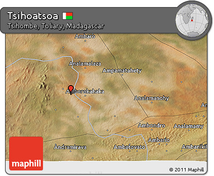 Satellite 3D Map of Tsihoatsoa