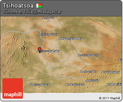 Satellite 3D Map of Tsihoatsoa