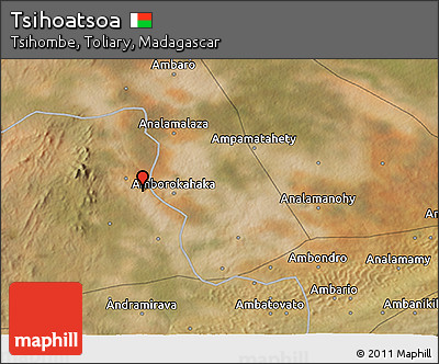 Satellite 3D Map of Tsihoatsoa