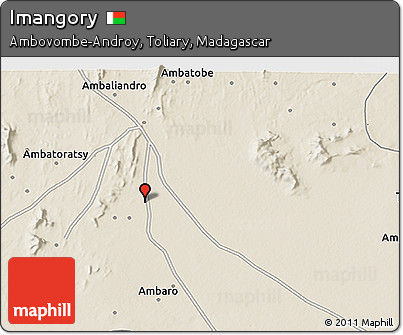 Shaded Relief 3D Map of Imangory
