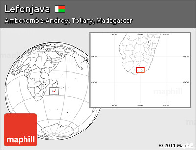 Blank Location Map of Lefonjava