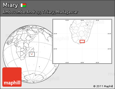Blank Location Map of Miary
