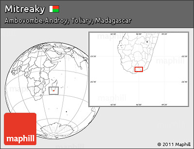 Blank Location Map of Mitreaky