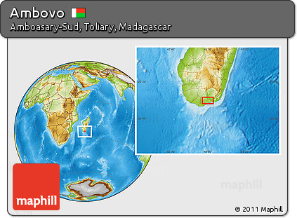 Physical Location Map of Ambovo