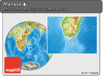 Physical Location Map of Manave