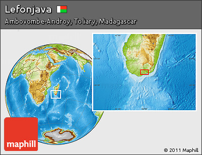 Physical Location Map of Lefonjava
