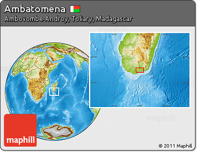 Physical Location Map of Ambatomena
