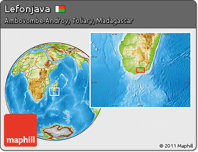 Physical Location Map of Lefonjava