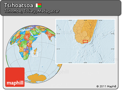Political Location Map of Tsihoatsoa