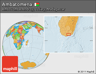 Political Location Map of Ambatomena