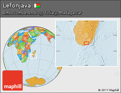 Political Location Map of Lefonjava
