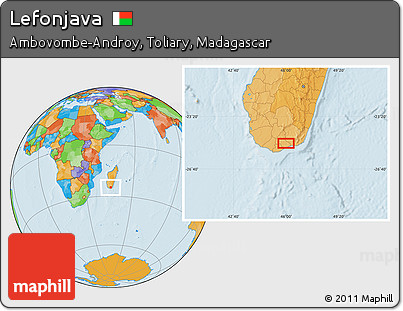 Political Location Map of Lefonjava